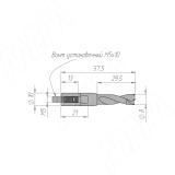 Сверло цельнотвердосплавное глухое D=8мм, L=57мм, RH, серия Monolit 1011057, фото 1