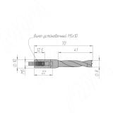 Сверло цельнотвердосплавное глухое D=8мм, L=70мм, RH, серия Monolit 1011070, фото 1