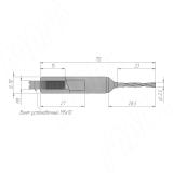 Сверло цельнотвердосплавное глухое D=2.5мм, L=70мм, RH, серия Monolit 1015170, фото 1