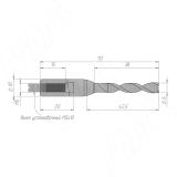 Сверло цельнотвердосплавное глухое D=6мм, L=70мм, LH, серия Monolit 1020970, фото 1