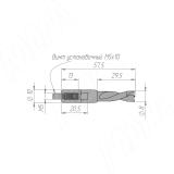 Сверло цельнотвердосплавное глухое D=8мм, L=57мм, LH, серия Monolit 1021057, фото 1