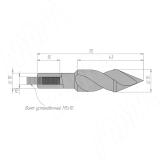 Сверло сквозное D=15мм, L=70мм, RH, серия Standard 11010870, фото 1