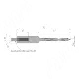 Сверло сквозное D=4мм, L=70мм, RH, серия Standard 11010970, фото 1