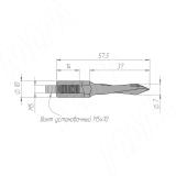 Сверло сквозное D=7мм, L=57мм, LH, серия Standard 11020357, фото 1
