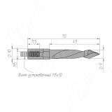 Сверло сквозное D=9мм, L=70мм, LH, серия Standard 11020570, фото 1