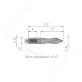 Сверло сквозное D=10мм, L=57мм, LH, серия Standard 11020657, фото 1