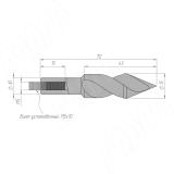 Сверло сквозное D=15мм, L=70мм, LH, серия Standard 11020870, фото 1