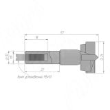Сверло чашечное D=24мм, L=57мм, RH, серия Standard 12011157, фото 1