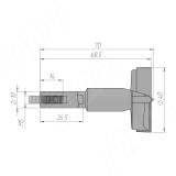 Сверло чашечное D=40мм, L=70мм, RH серия Standard 12012370, фото 1