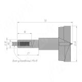 Сверло чашечное D=45 мм, L=70 мм, RH, серия Standard 12014570, фото 1