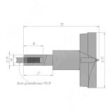 Сверло чашечное D=51 мм, L=70 мм, RH, серия Standard 12015170, фото 1