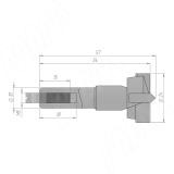 Сверло чашечное D=24мм, L=57мм, LH, серия Standard 12021157, фото 1