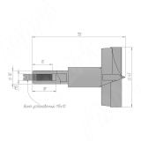 Сверло чашечное D=45 мм, L=70 мм, LH, серия Standard 12024570, фото 1