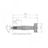 Сверло чашечное D=25 мм, L=70 мм, RH, серия Monolit 13010370, фото 1