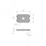 Цикля радиусная 20x12x2 R=1 201220R1-07, фото 1