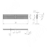 Сменная твердосплавная пластина 30x5.5x1,1мм 35 град, FK07, 2-х сторонняя (комплект 10 шт) 305511-04, фото 1