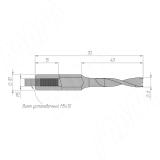 Сверло глухое D=6мм, L=70мм, RH, серия Professional 33010270, фото 1