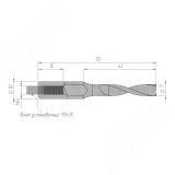 Сверло глухое D=7мм, L=70мм, RH, серия Professional 33010370, фото 1