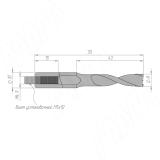 Сверло глухое D=8мм, L=70мм, RH, серия Professional 33010470, фото 1