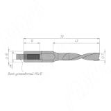 Сверло глухое D=7мм, L=70мм, LH, серия Professional 33020370, фото 1