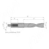 Сверло глухое D=9мм, L=70мм, LH, серия Professional 33020570, фото 1