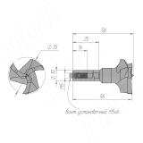 Сверло чашечное D=35мм, L=57мм, LH, серия Professional 3FP3557LH, фото 1