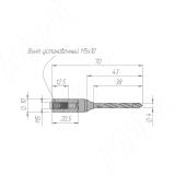 Сверло цельнотвердосплавное сквозное D=4мм, L=70мм, RH, серия Monolit 4010370, фото 1