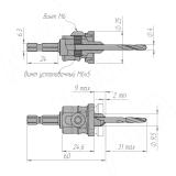 Сверло D=4 mm с ограничителем глубины 4040421, фото 2