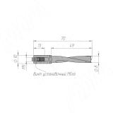 Сверло глухое D=8мм, L=70мм, RH, серия Professional 5010470, фото 1