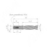 Сверло глухое D=12мм, L=70мм, RH, серия Professional 5011070, фото 1