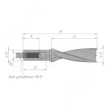 Сверло глухое D=13мм, L=70мм, RH, серия Professional 5011370, фото 1