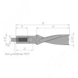 Сверло глухое D=13.5мм, L=70мм, LH, серия Professional 50123570, фото 1