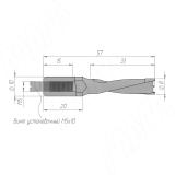 Сверло глухое D=8мм, L=57мм, LH, серия Professional 5020457, фото 1