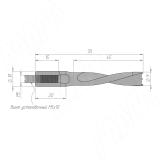 Сверло глухое D=9мм, L=70мм, LH, серия Professional 5020670, фото 1