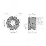 Алмазная фуговальная фреза 80x30xH43,6xZ3x4/S (всего 12 ножей) 6640012028, фото 1
