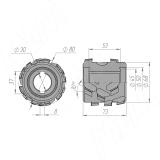 Алмазная фуговальная фреза 80x30xH65xZ3x6/S (всего 18 ножей) 6640018029, фото 1