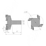 Фреза концевая для подложки D=80, L=85, S=20, Z=4, B=12, со сменными ножами, правая 72200900835, фото 2