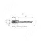 Сверло сквозное D=7мм, L=70мм, RH, серия Professional 8010370, фото 1