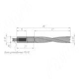 Сверло глухое D=10мм, L=85мм, RH, серия Standard 8010385, фото 1