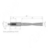 Сверло глухое D=8мм, L=85мм, LH, серия Standard 8020185, фото 1