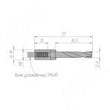Сверло глухое D=6мм, L=57мм, RH, серия Standard 9010857, фото 1