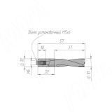 Сверло глухое D=10мм, L=57мм, RH, серия Standard 9011957, фото 1