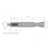 Сверло глухое D=11мм, L=70мм, RH, серия Standard 9012270, фото 1