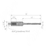 Сверло глухое D=4мм, L=70мм, LH, серия Standard 9020370, фото 1