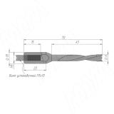 Сверло глухое D=6мм, L=70мм, LH, серия Standard 9020870, фото 1