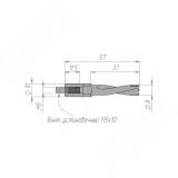 Сверло глухое D=8мм, L=57мм, LH, серия Standard 9021457, фото 1