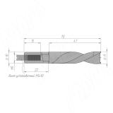 Сверло глухое D=11мм, L=70мм, LH, серия Standard 9022270, фото 1