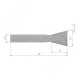 Фреза «ласточкин хвост» D=15,9 H=16 S=8 Z=2, ? = 14 C109-15-16S8, фото 1