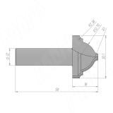Фреза профильная D=30,1 H=18 S=12 Z=2 R1=12,7 C111-3018S12, фото 1