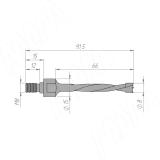 Сверло глухое CYFLEX D=7 мм, L=75 мм, LH, серия Standard C775LH, фото 1